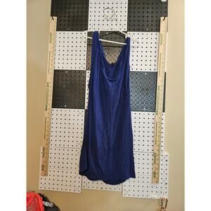 Prana active tank with front pocket, blue, size S women